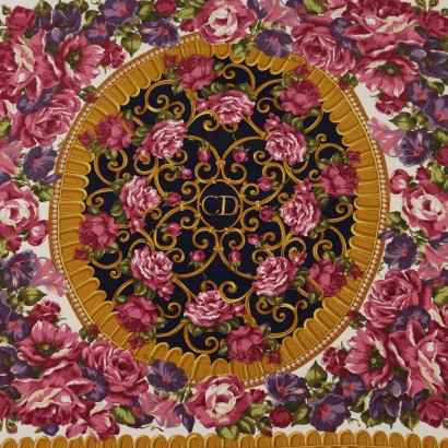 Christian Dior Vintage Floral Scarf