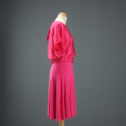 Hugo Boss – Fuchsiafarbenes Midikleid