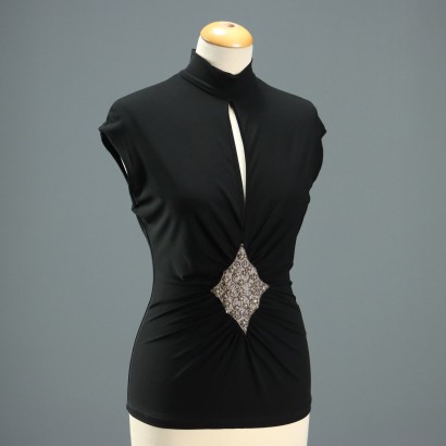 Roberto Cavalli Top Strass Pailletten Gr. 44 Italien Second Hand