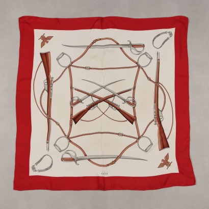 Gucci Foulard Bianco e Rosso