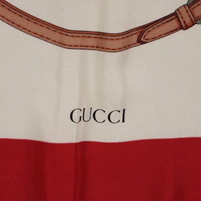 Gucci Foulard Bianco e Rosso