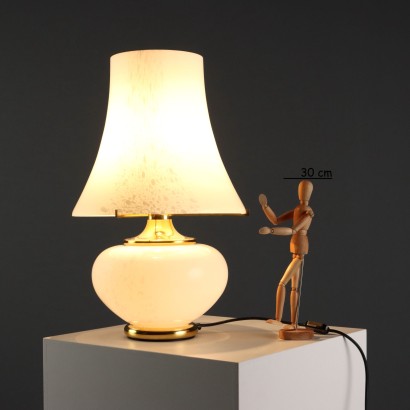 Lampe de table en verre de Murano