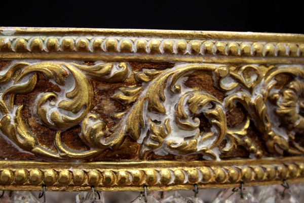 Plafoniera Ottone Vetro : Plafoniera ovale ottone vetri molati illuminazione bottega del