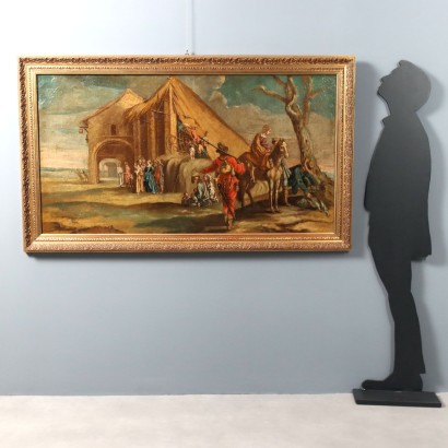 Dipinto Scena di Vita Popolare