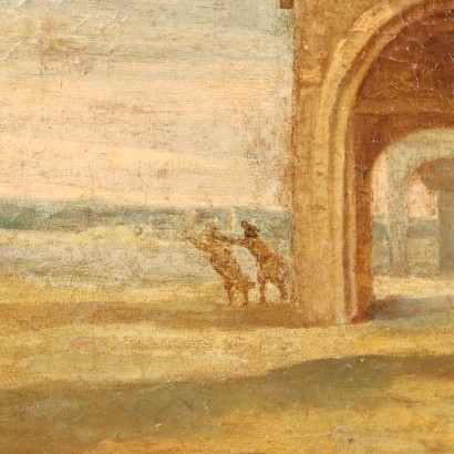 Dipinto Scena di Vita Popolare