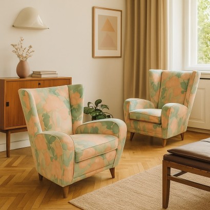 Fauteuils Bergère des années 50, Fauteuils Bergère des années 50