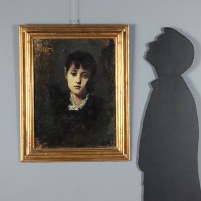 Peinture Portrait d'une jeune femme