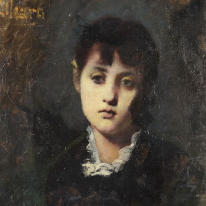 Peinture Portrait d'une jeune femme