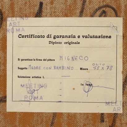 Peinture de Giuseppe Migneco, Mère avec enfant, Giuseppe Migneco, Giuseppe Migneco, Giuseppe Migneco