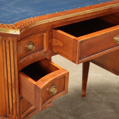 Escritorio en forma de frijol con silla de estilo