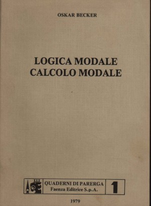 Logica modale Calcolo modale