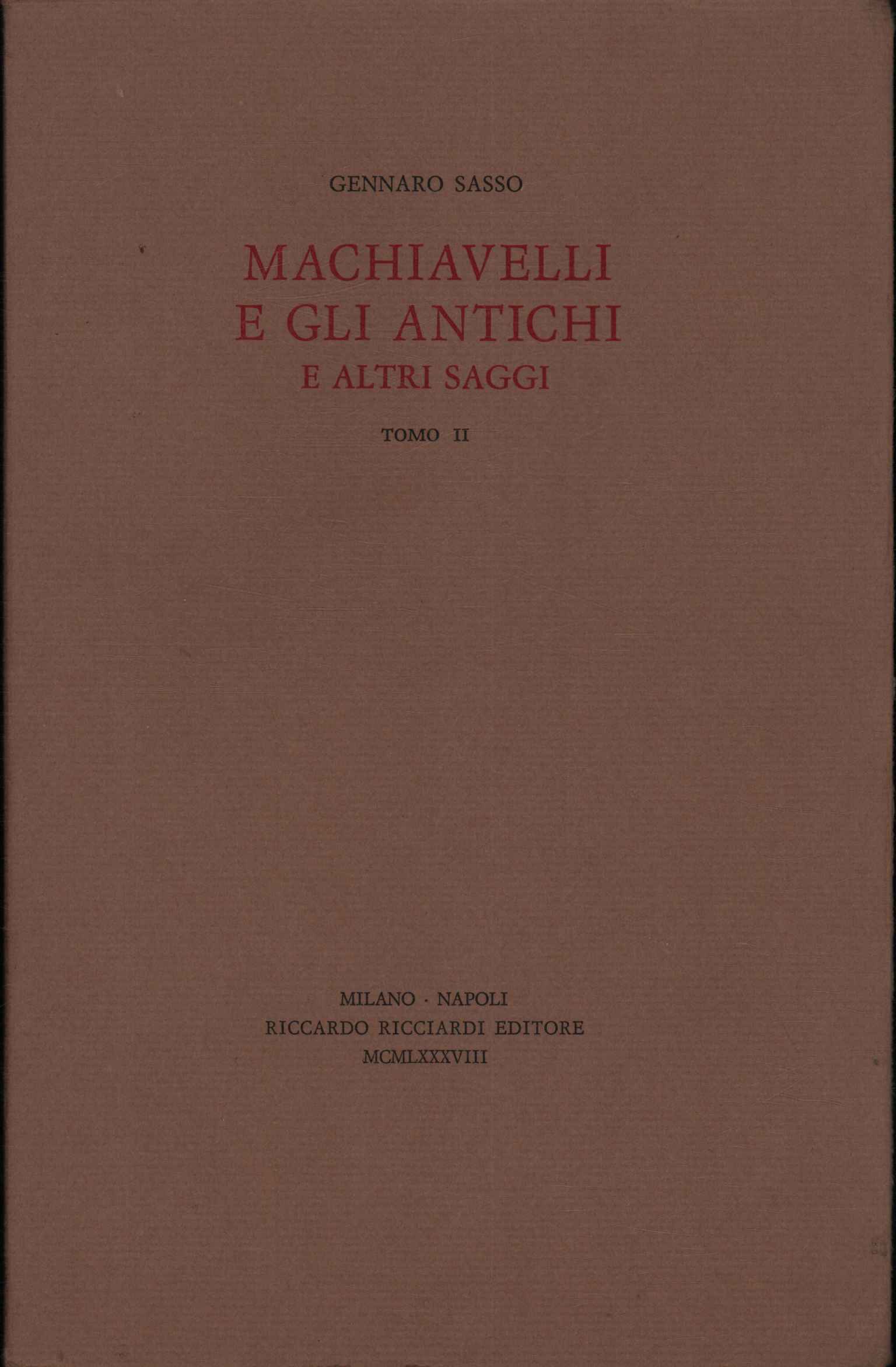 Maquiavelo y los antiguos y otros sabios