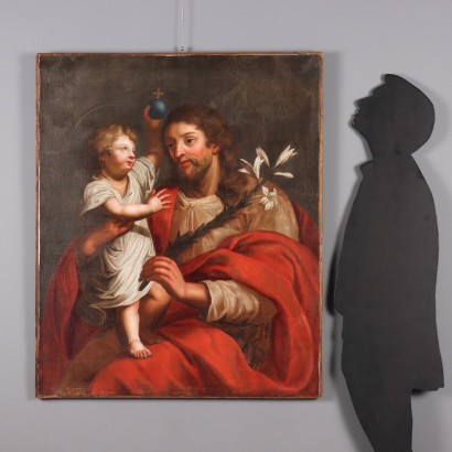 Cuadro San José con el Niño Jesús,San José con el Niño Jesús