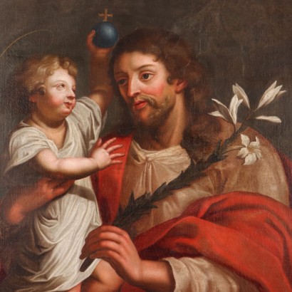 Cuadro San José con el Niño Jesús,San José con el Niño Jesús
