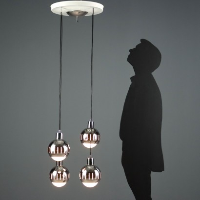 Lampada anni '60 a quattro lu