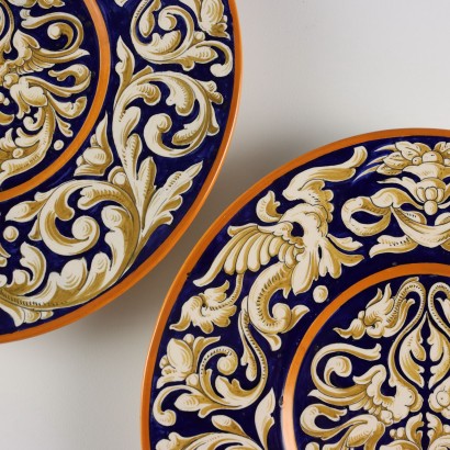 Pair of Carrara Parade Plates and