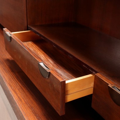 Credenza con alzata anni '60