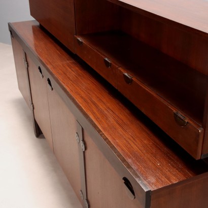 Credenza con alzata anni '60