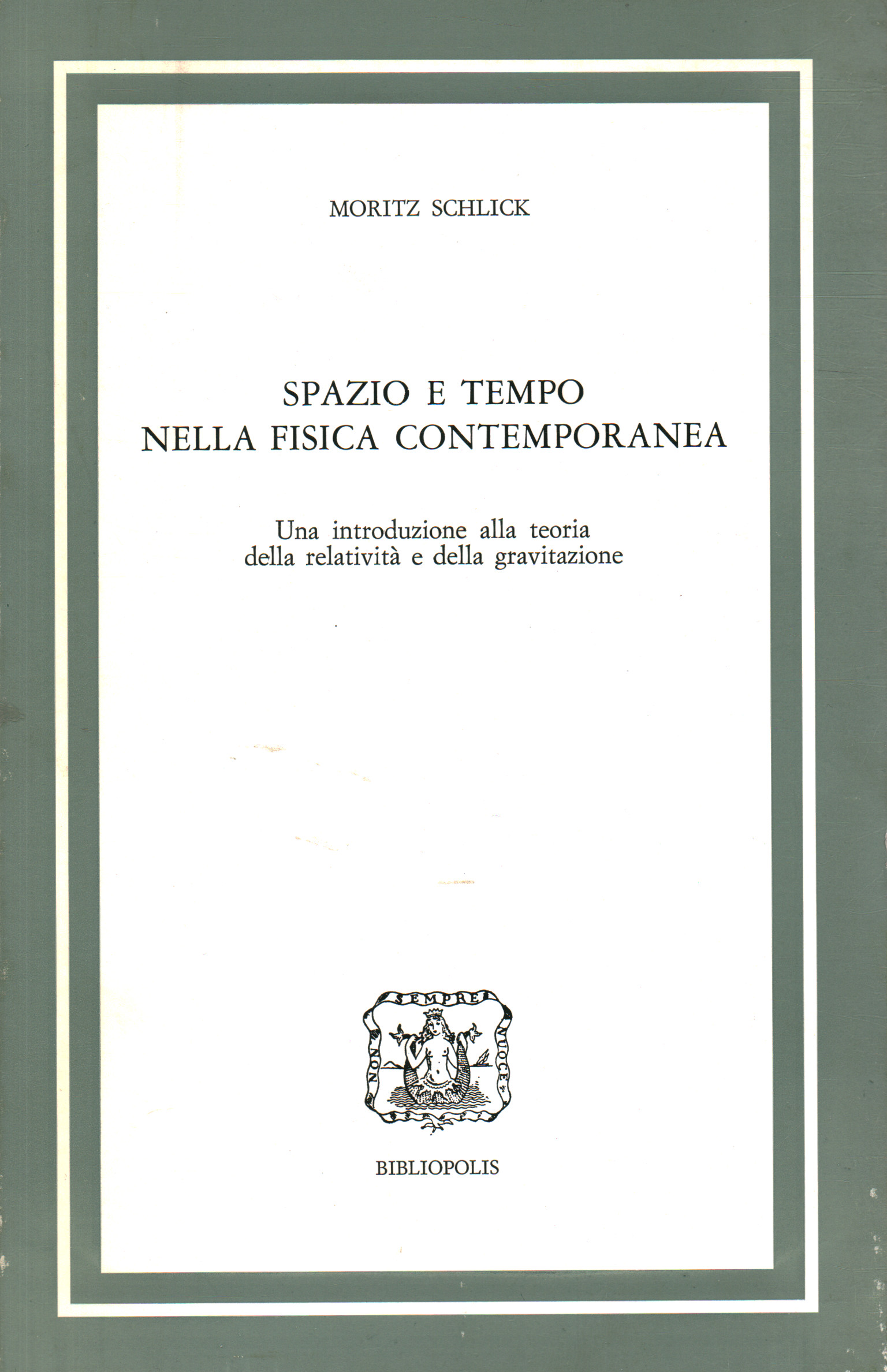 Spazio e tempo nella fisica contemporane