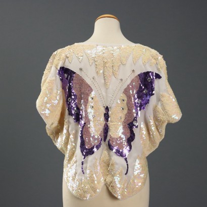 Maglietta con Farfalle Vintage