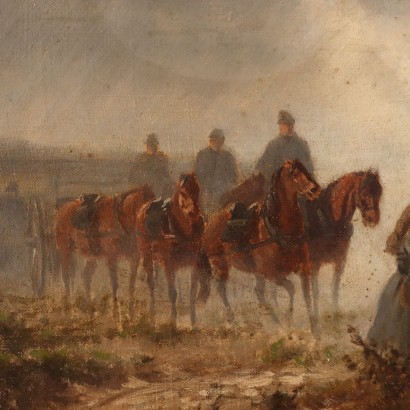 Painting by Charles Humbert,Battle scene,Charles Humbert,Charles Humbert,Charles Humbert