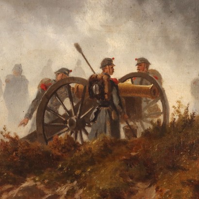 Painting by Charles Humbert,Battle scene,Charles Humbert,Charles Humbert,Charles Humbert