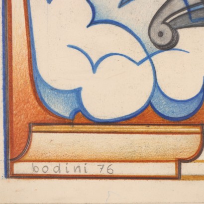 Drawing by Floriano Bodini,Doves,Floriano Bodini,Floriano Bodini,Floriano Bodini
