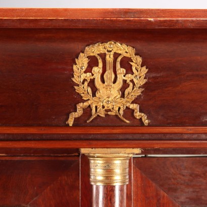 VETRINA,Libreria in Stile Impero in Mogano