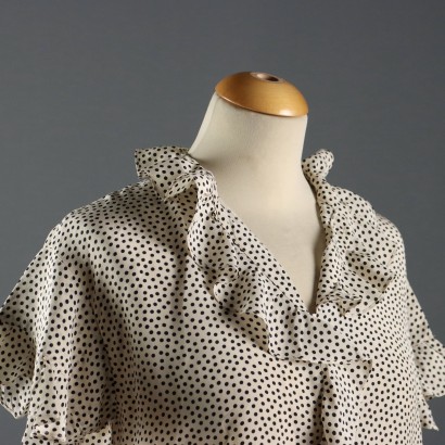 Yves Saint Laurent Camicia in Seta Vin