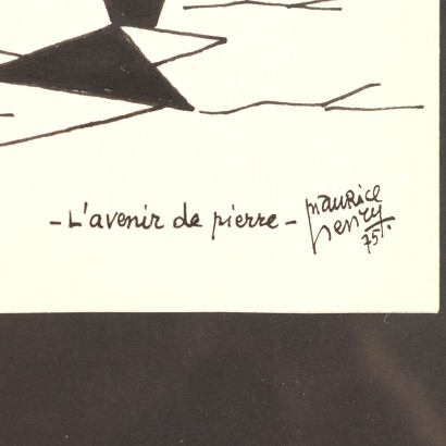 Zeichnung von Maurice Henry, L' avenir de pierre, Maurice Henry, Maurice Henry, Maurice Henry, Maurice Henry