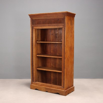 Antique Bookcase Solid Exotic Wood India XX Century