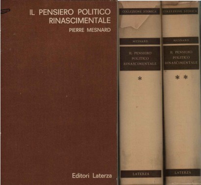 Il pensiero politico rinascimentale (2 Volumi)