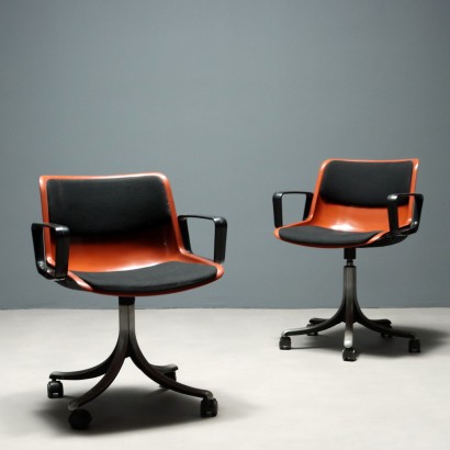 Vintage Stühle Tecno Modus Design Osvaldo Borsani der 80er Jahre