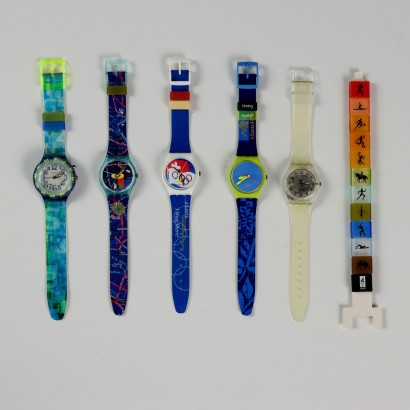 Gruppo di Cinque Orologi Swatch Atlanta
