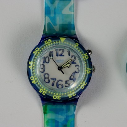 Grupo de cinco relojes Swatch Atlanta