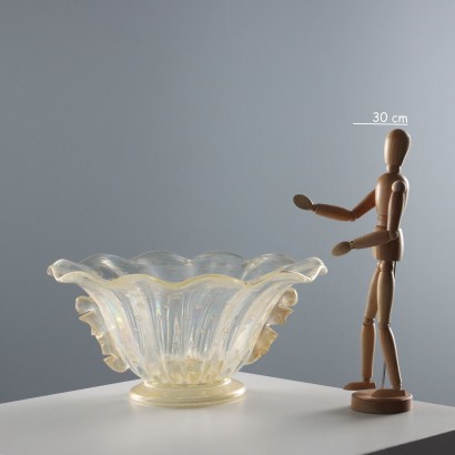 Centro de mesa de cristal de Murano