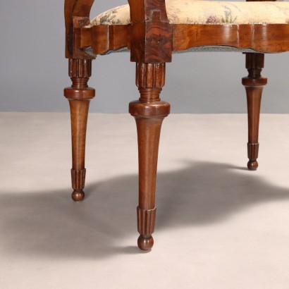 Pair of chairs and bench
