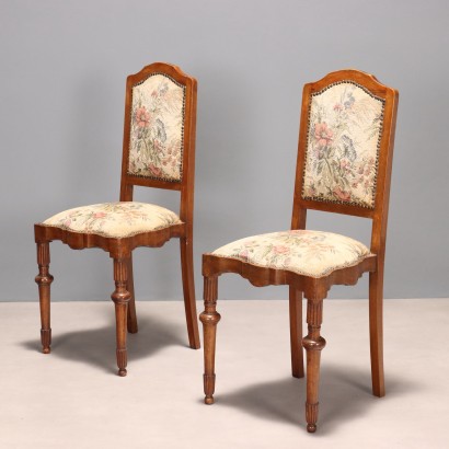 Pair of chairs and bench