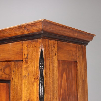 Wardrobe, Piedmontese Wardrobe in Poplar and Fir