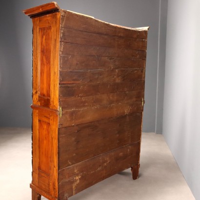 Wardrobe, Piedmontese Wardrobe in Poplar and Fir