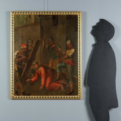 Painting Jesus Falls During the Way, Jesus Falls During the Way of the Cross