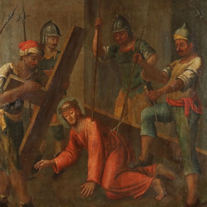 Painting Jesus Falls During the Way, Jesus Falls During the Way of the Cross