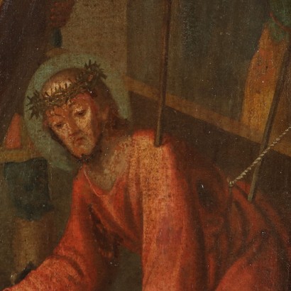 Painting Jesus Falls During the Way, Jesus Falls During the Way of the Cross