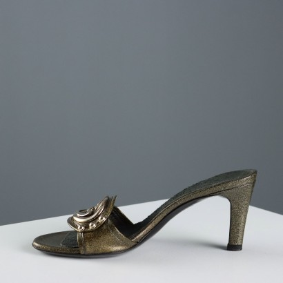 Gucci Sandali Nero e Oro