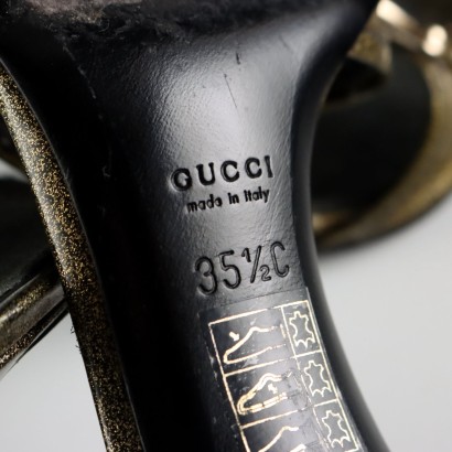 Gucci Sandali Nero e Oro