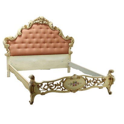 Cama doble estilo rococó
