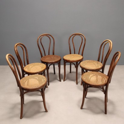 sedie thonet,Gruppo di Sei Sedie Thonet