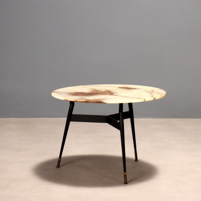 Mesa de centro de los años 50/60 con tablero de ónix
