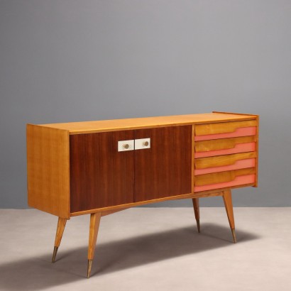 Vintage Cabinet Design Laminate Mahogany Veneer Italy 1950s-60s