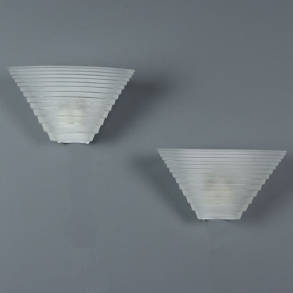 Zwei Wandleuchten „Pergamo 300apostrop“, Angelo Mangiarotti, Angelo Mangiarotti, Angelo Mangiarotti, Angelo Mangiarotti